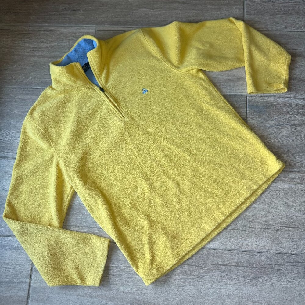Brooks Brothers Yellow 1/3 Zip Pullover Sweater - Size Large